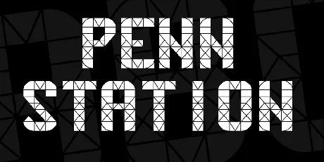 Penn Station font