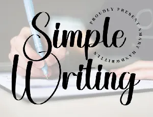 Simple Writing font
