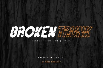 Broken Trunk font