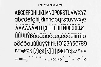 Retroyal Family font