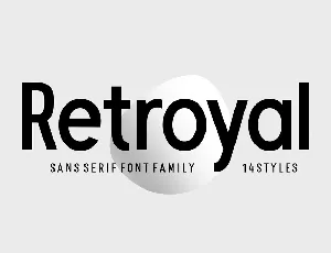 Retroyal Family font