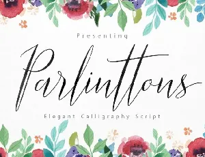 Parlinttons Script font