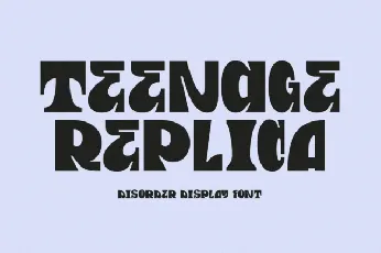 Teenage Replica font