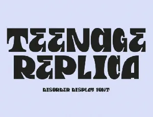 Teenage Replica font