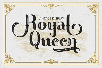 Royal Queen Vintage Display font