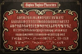 Hophus Roghus font