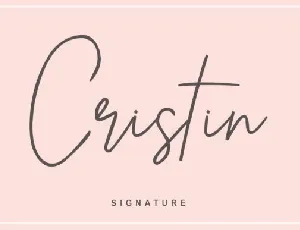 Cristin Handwritten font