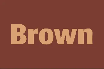 Brown font