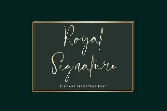 Royal Signature font