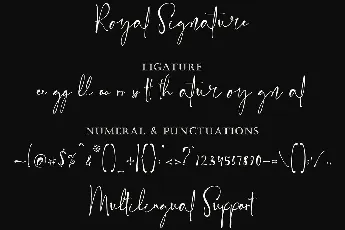 Royal Signature font