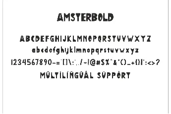 Amsterbold font