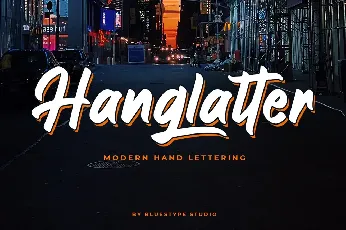 Hanglatter font