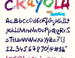 Crayola font