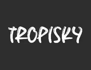 TropiskyDemo font