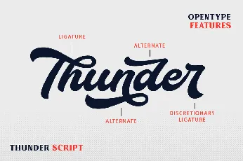 Thunder Demo font