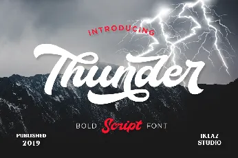 Thunder Demo font