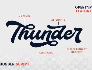 Thunder Demo font