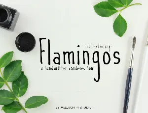 Flamingos Handwritten font