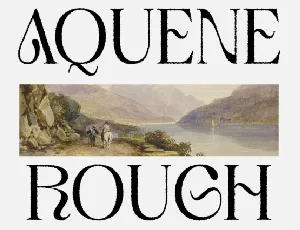 Aquene Rough font