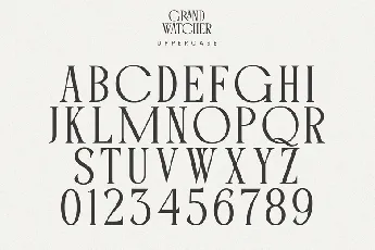 Grand Watcher font