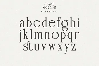 Grand Watcher font