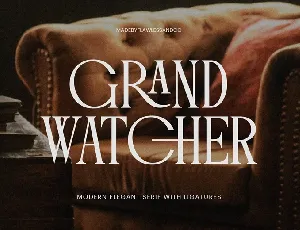 Grand Watcher font