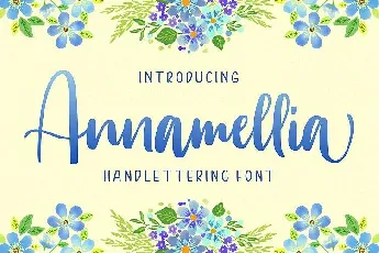 Annamellia Handlettering font