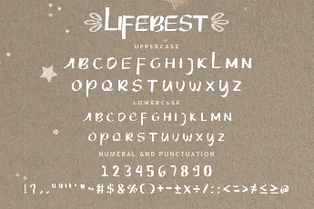 Lifebest Demo font