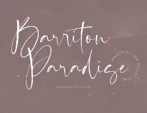 Barriton Paradise font