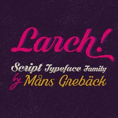 Dark Larch PERSONAL USE ONLY font