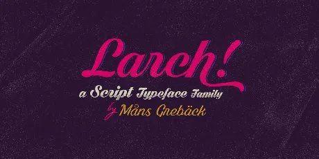 Dark Larch PERSONAL USE ONLY font