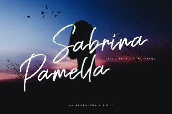 Sabrina Pamella font