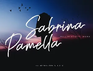 Sabrina Pamella font