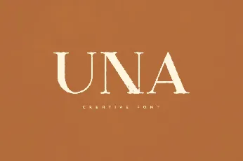 Una font