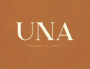 Una font