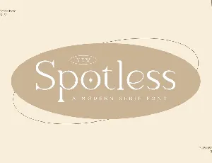 Spotless font