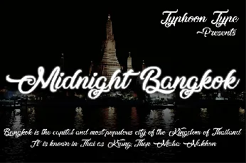 Midnight Bangkok font