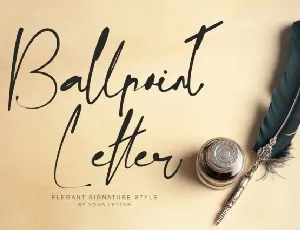 Ballpoint Letter font