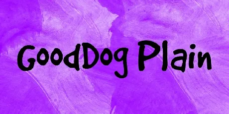 GoodDog Plain font