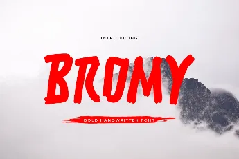 Bromy font