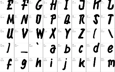 Bromy font