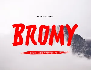 Bromy font
