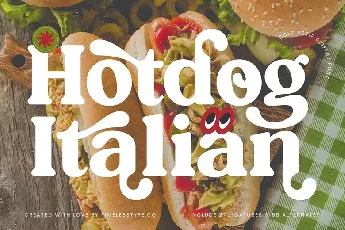 Hotdog Italian font