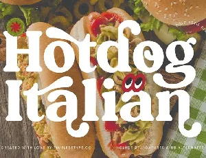 Hotdog Italian font