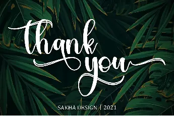 Tropical Leaves - Personal Use font