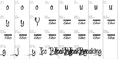 Ice Breaking Demo font