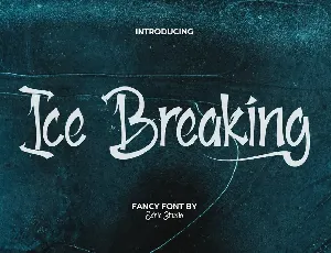 Ice Breaking Demo font