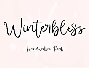 Winterbless - Personal Use font