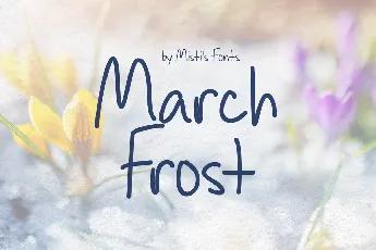 March Frost font