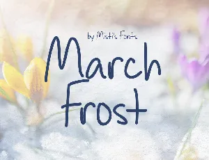 March Frost font